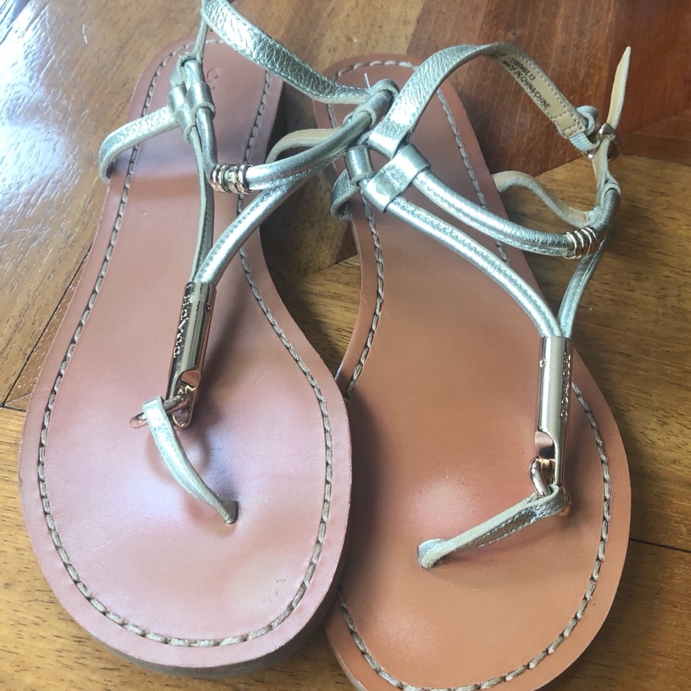 Coach gold sandals